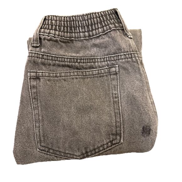 Forever 21-Women's Cropped Jeans-Size XS Elastic Waist 5-Pocket-Black - Picture 12 of 13